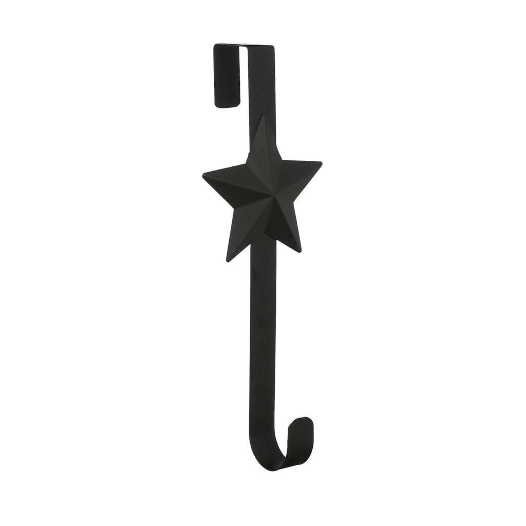 Mica Decorations Kerstkrans haak - zwart