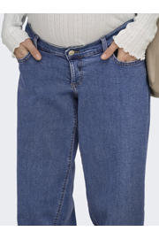 thumbnail: ONLY MATERNITY Olmluma low waist zwangerschaps straight leg jeans medium blue denim