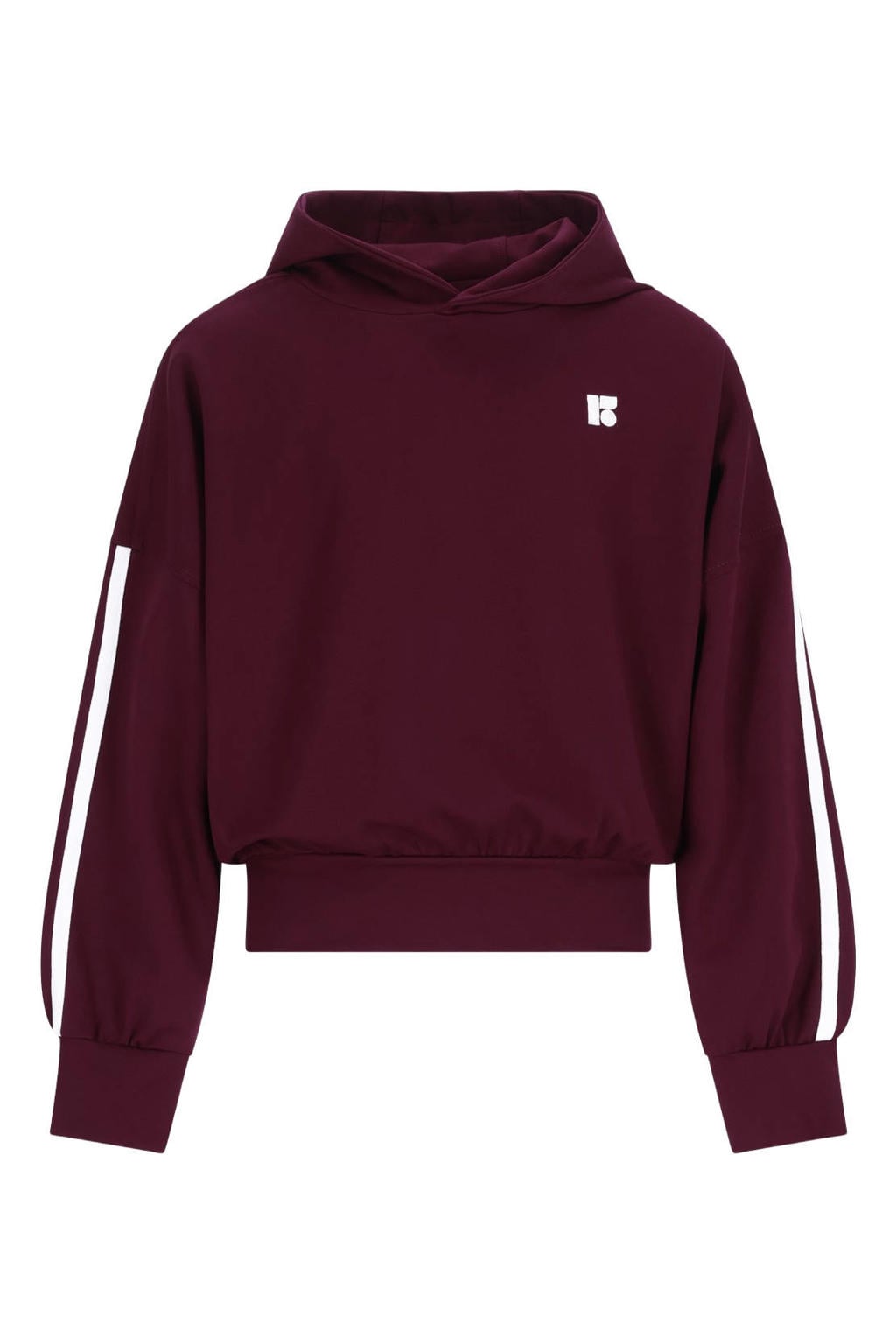 Like Flo Young boxy hoodie met backprint - donkerrood