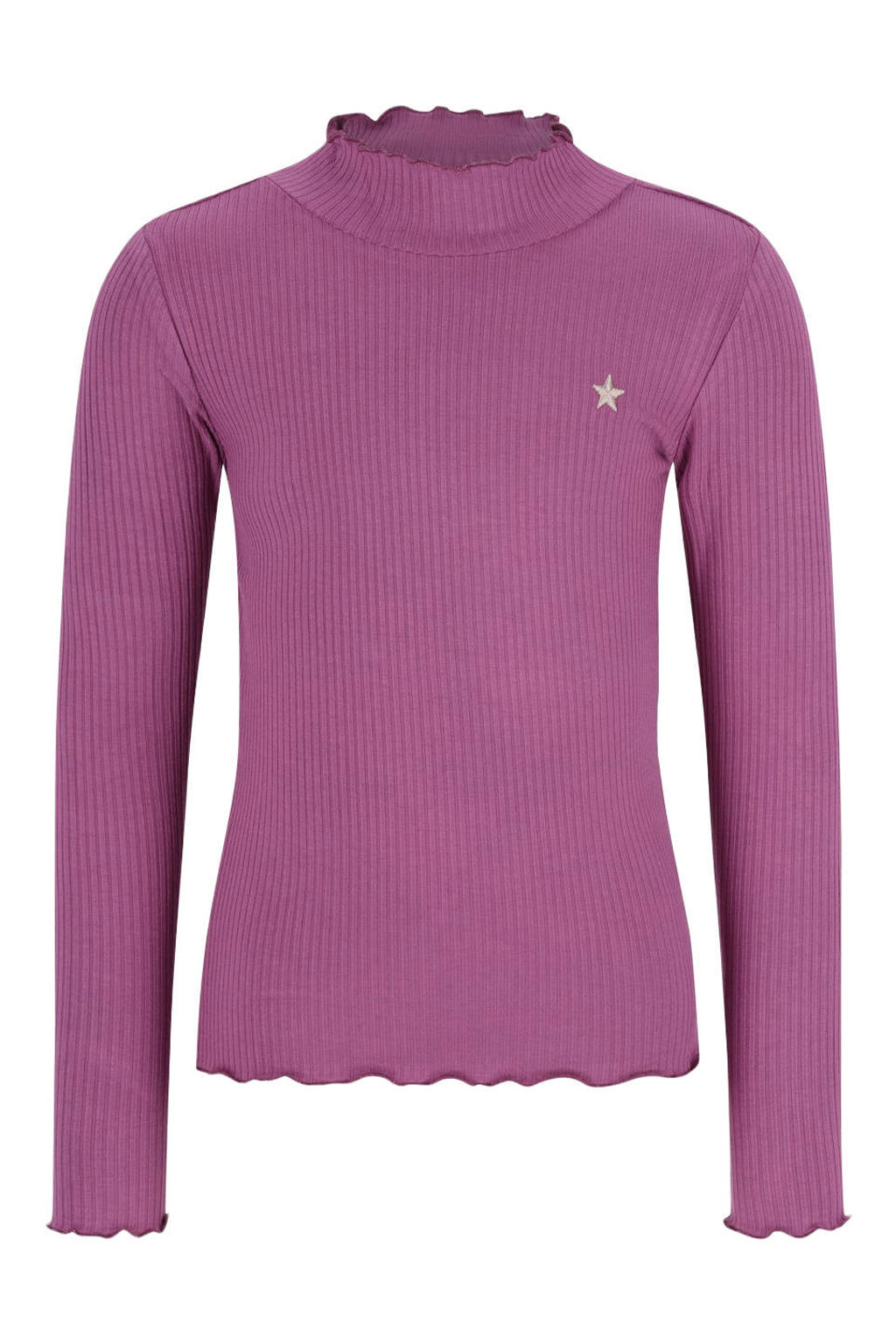 Like Flo getailleerde longsleeve - paars