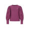 Like Flo getailleerde gebloemde blousetop met borduursels - paars