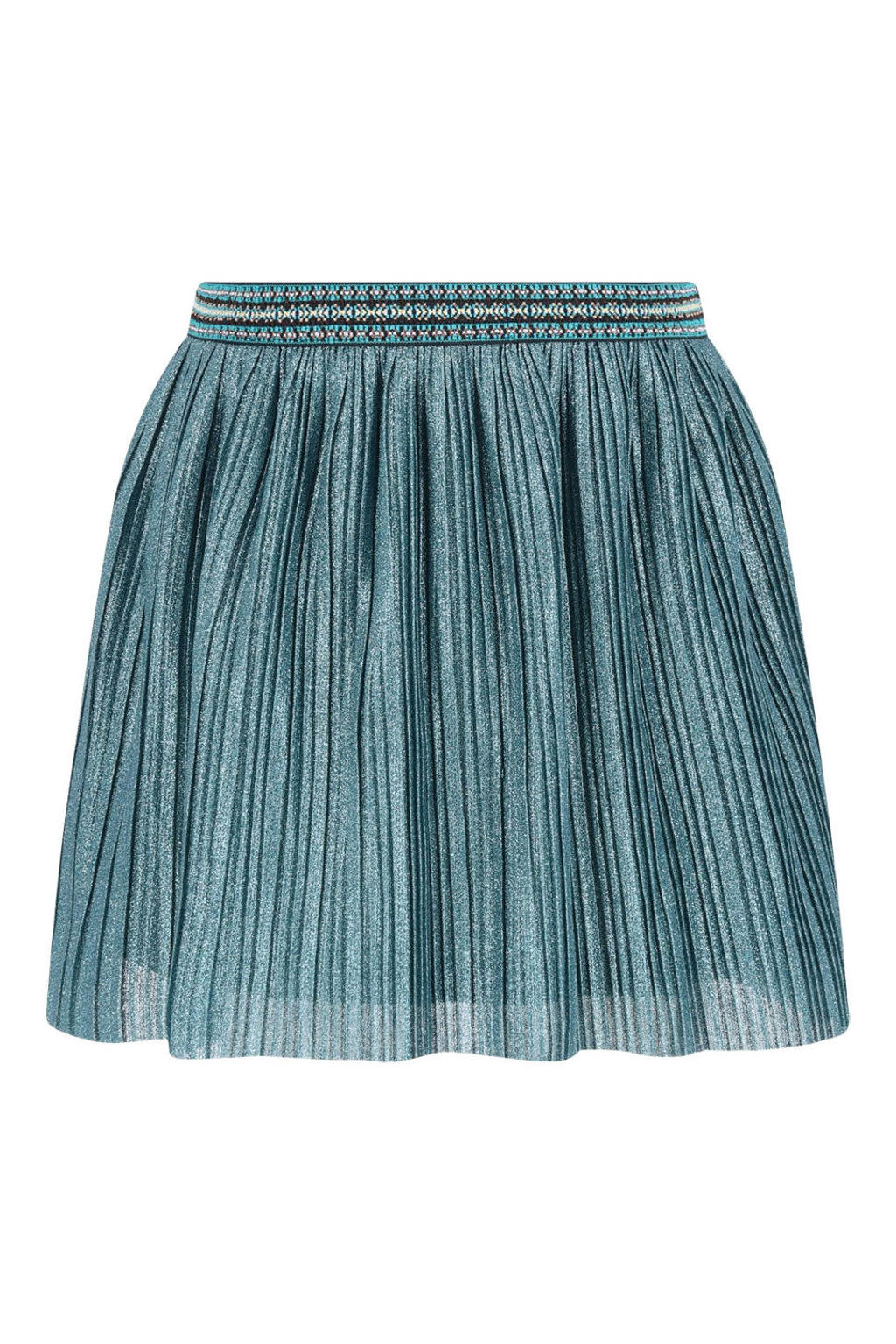 Like Flo plissé midi rok - blauw