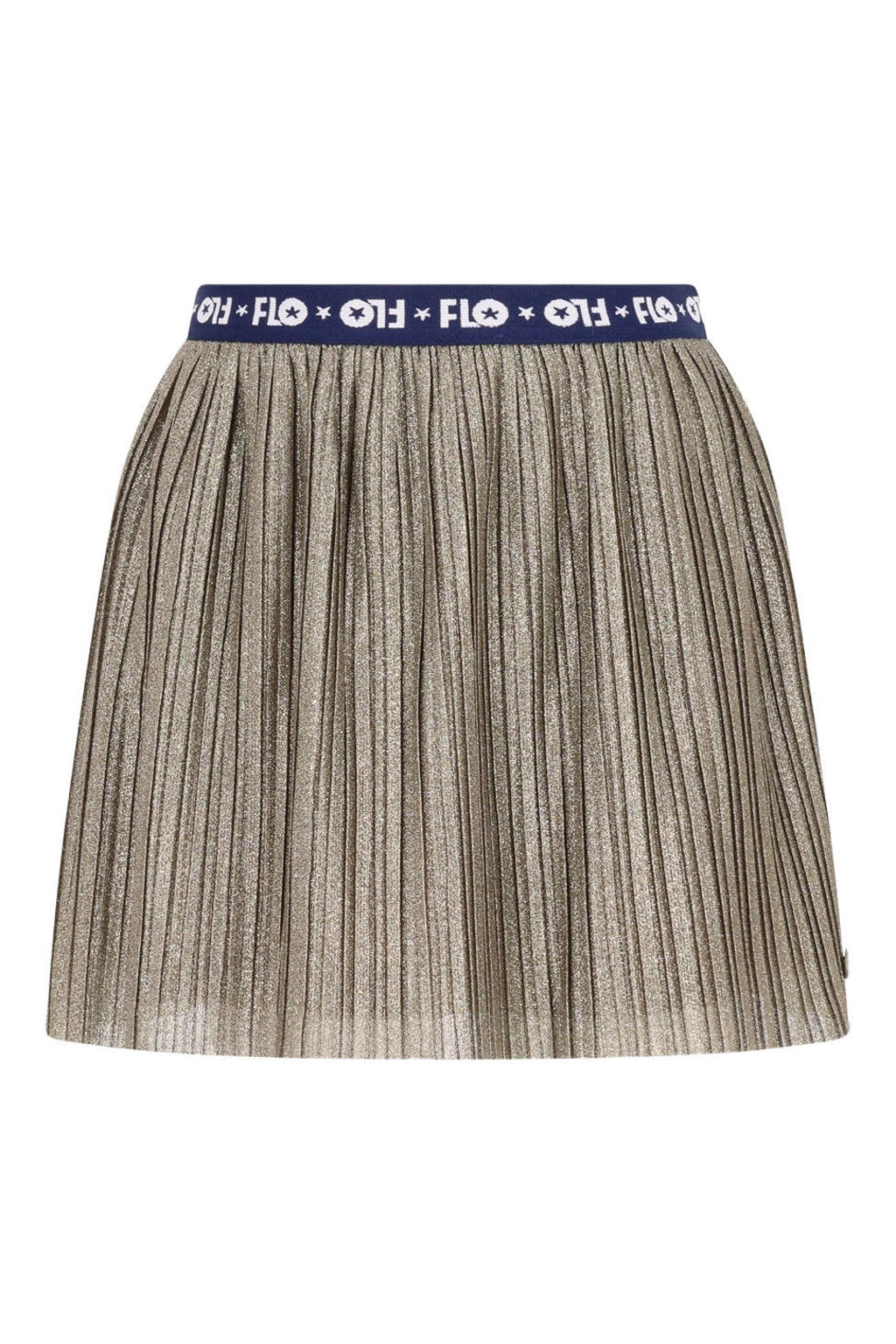 Like Flo plissé midi rok - groen