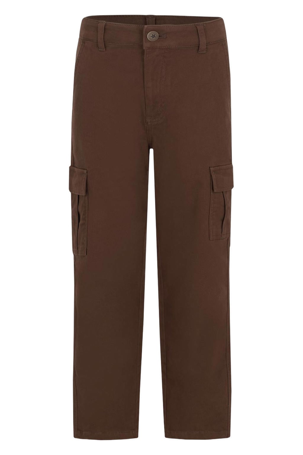Like Flo straight leg cargobroek - donkerbruin
