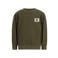 Like Flo rechtvallende sweater met backprint - olijfgroen