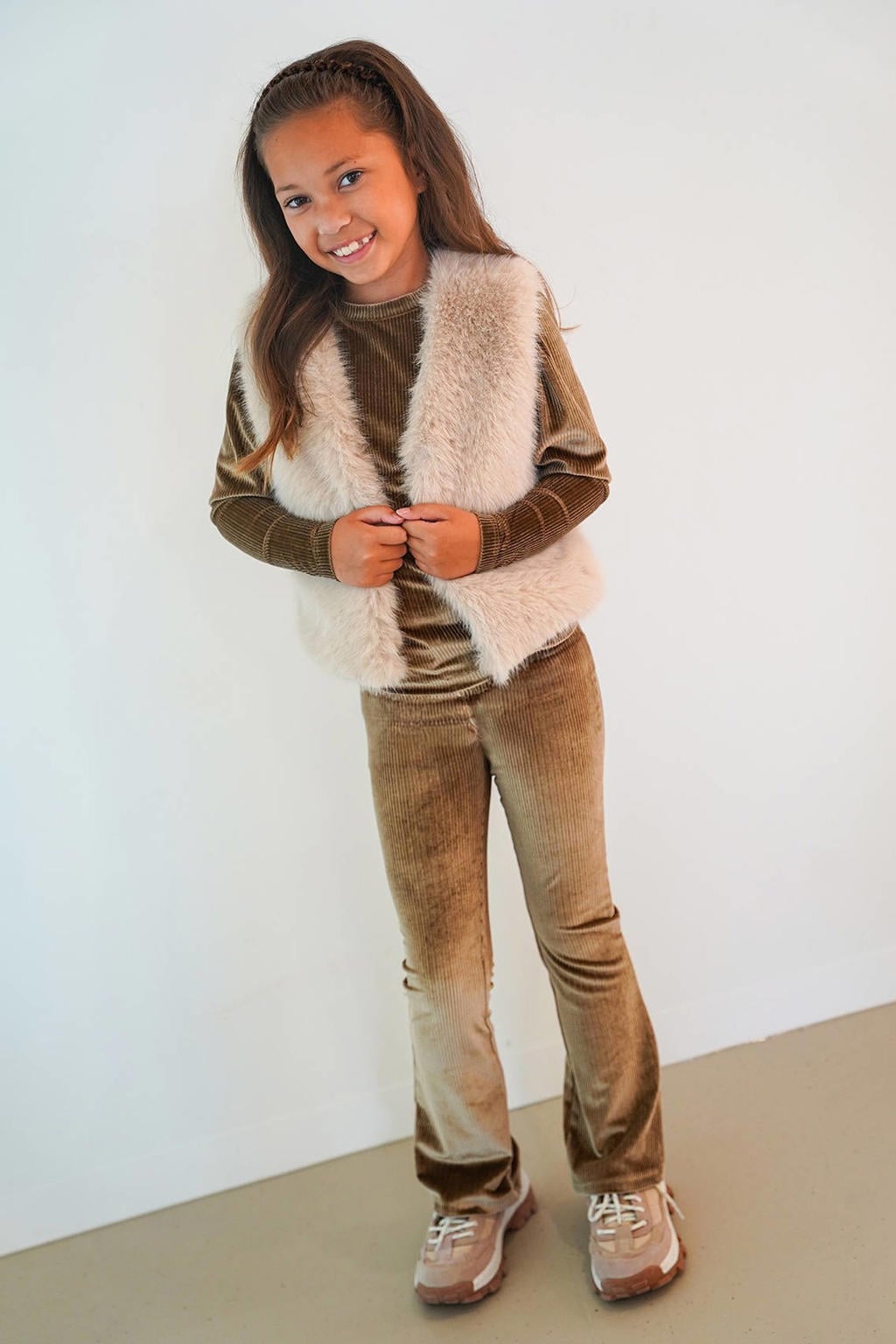 Like Flo fluwelen flared broek