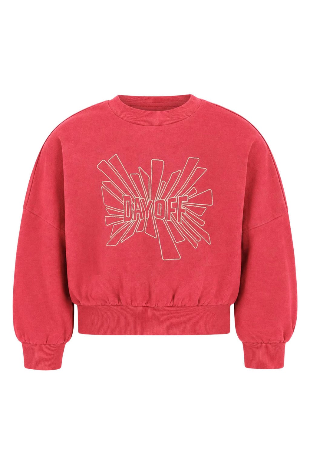 Like Flo oversized sweater met print - rood