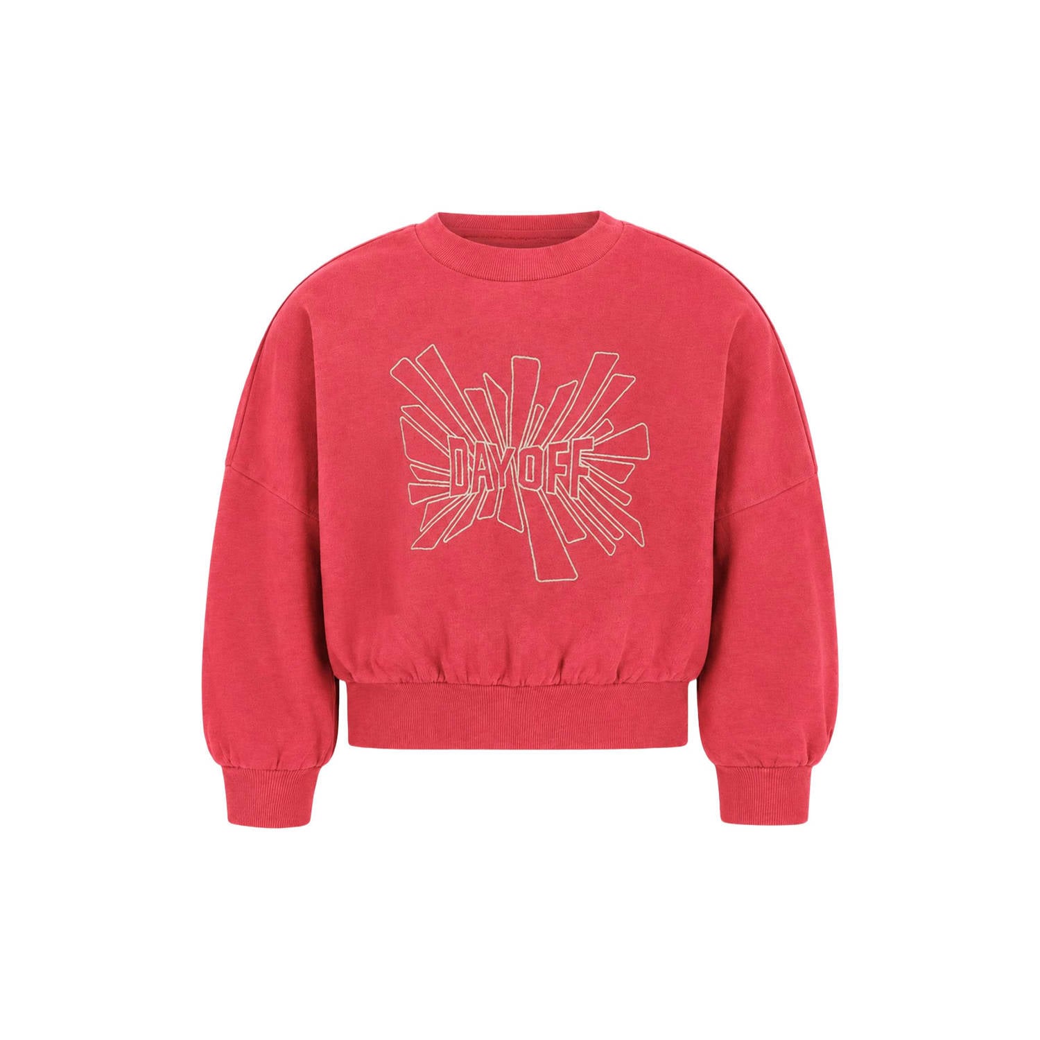 Like Flo oversized sweater met print rood