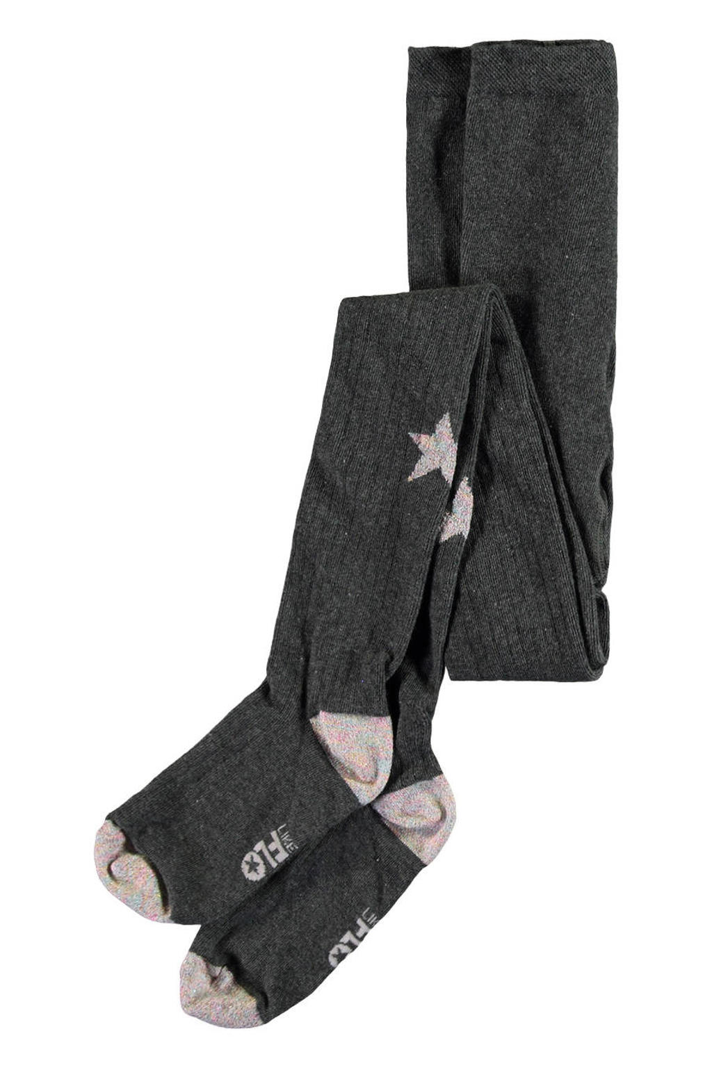 Like Flo Tess gebreide katoenen maillot met print - antraciet