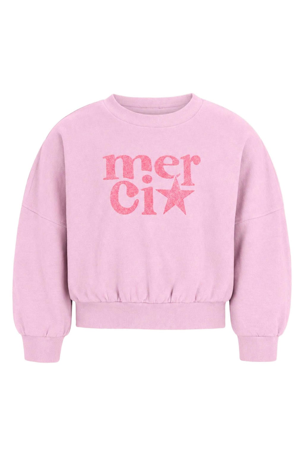 Like Flo oversized sweater met print - roze