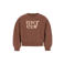 Like Flo oversized sweater met print - bruin