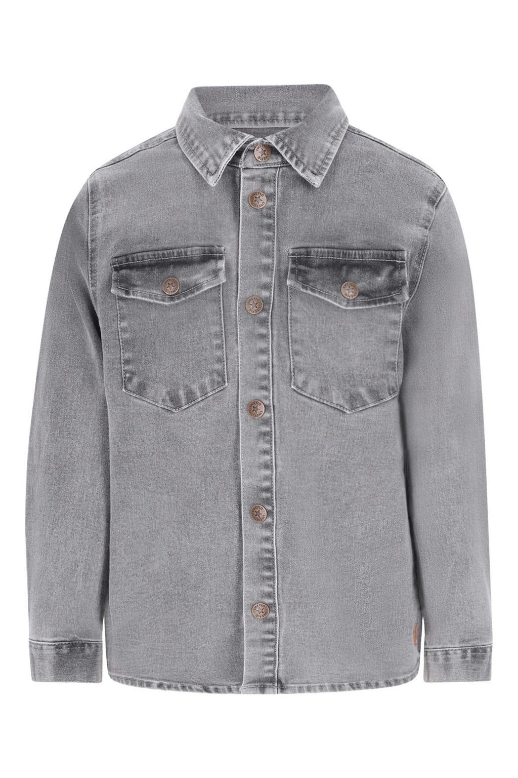 Like Flo denim overhemd - grijs