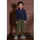 Like Flo straight leg casual broek - olijfgroen