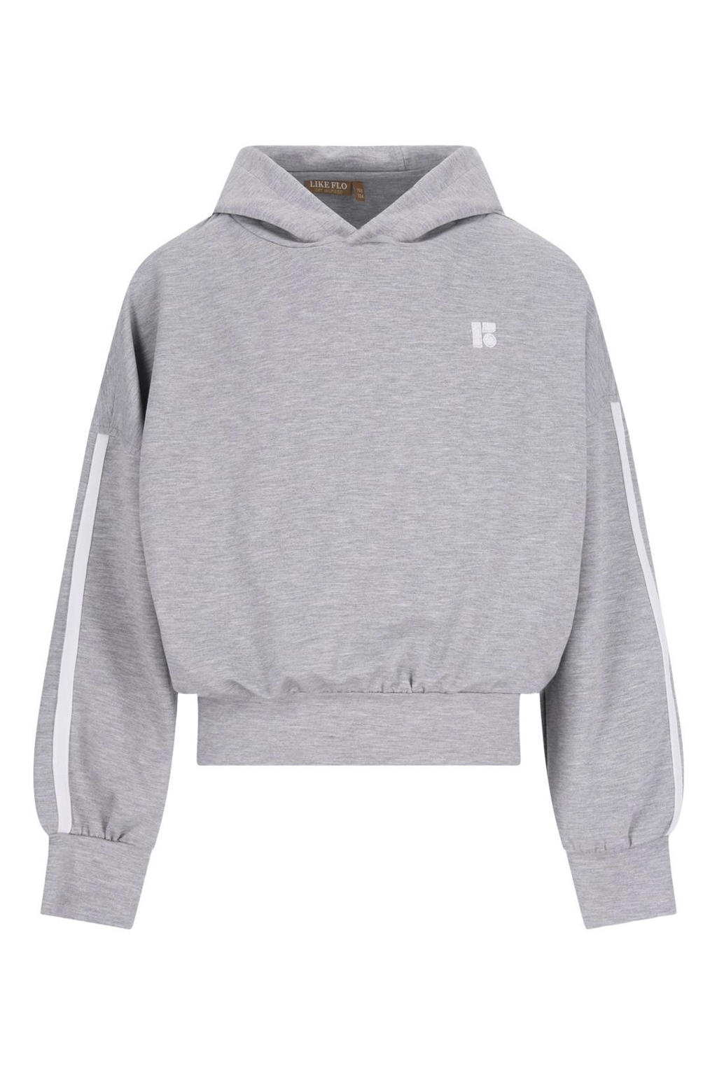 Like Flo Young boxy hoodie met backprint - grijs