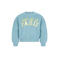 Like Flo oversized sweater met print - turquoise/geel