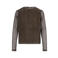 Like Flo Young getailleerde semi-transparante longsleeve met panterprint - bruin