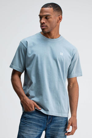 Army loose T-shirt lichtblauw