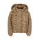 Like Flo quilted winterjas met panterprint - bruin
