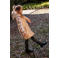 Like Flo quilted winterjas met split - bruin