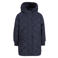 Like Flo quilted winterjas met split - marineblauw