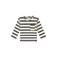 Babyface rechtvallende gestreepte longsleeve - antraciet
