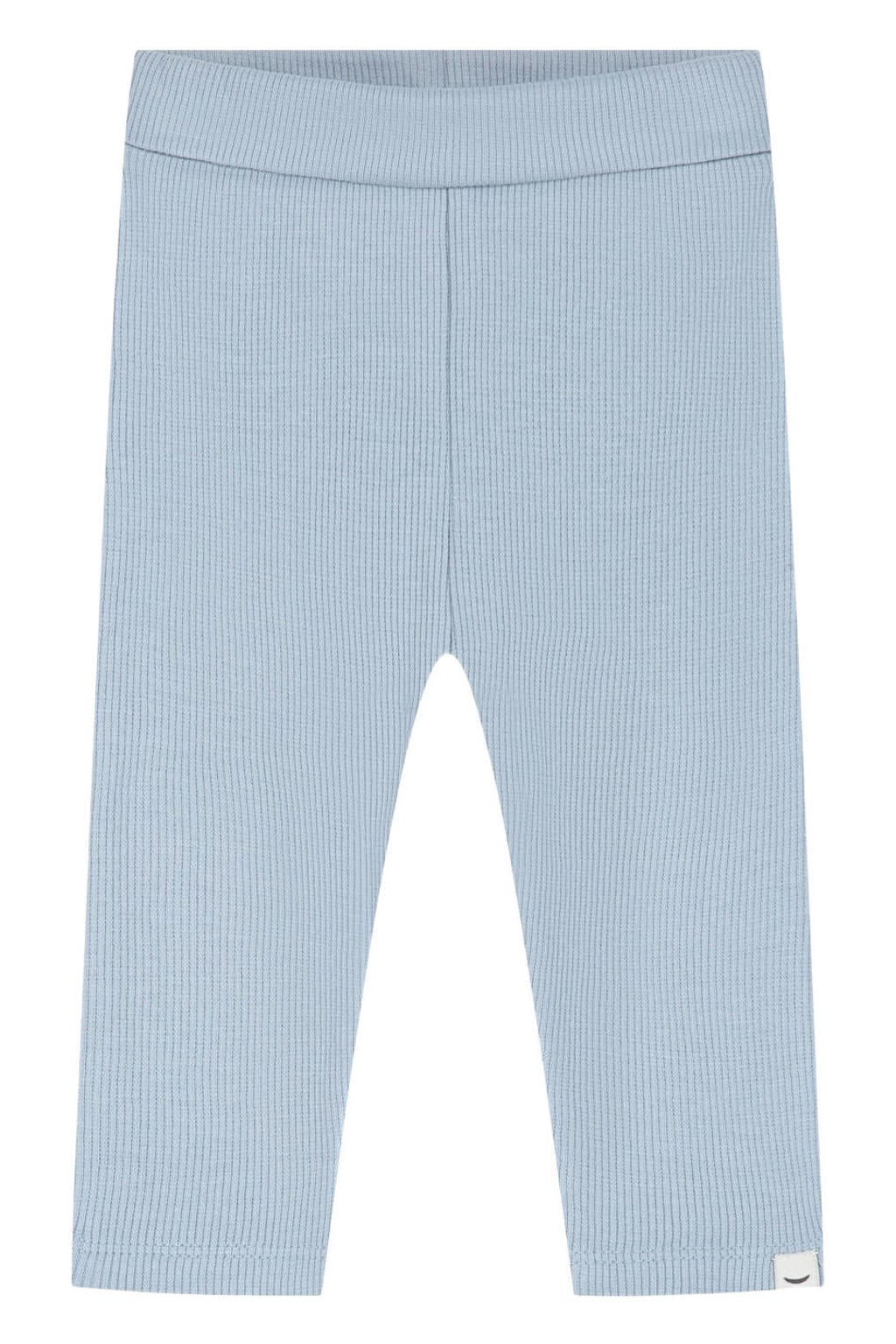 Lichtblauwe Babyface katoenen babybroek met elastische tailleband