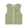 Babyface rechtvallende teddy gilet - groen