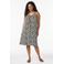 Zizzi zomerjurk Plus Size met print - zwart