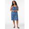 Zizzi zomerjurk met paisley Plus Size - blauw