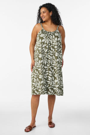 bohemian zomerjurk Plus Size - groen