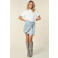 Homage to Denim spijkerrok light blue denim