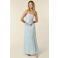 Homage to Denim maxi rok light blue denim