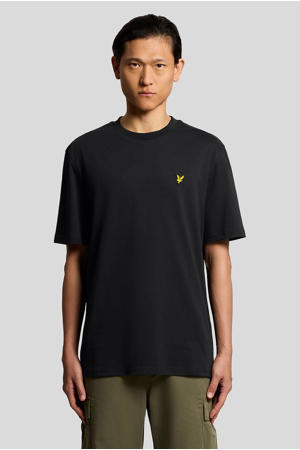 regular T-shirt zwart