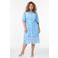 Zizzi blousejurk broderie lichtblauw