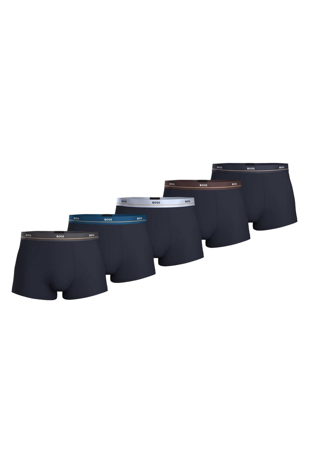 BOSS boxershorts - donkerblauw (set van 5)