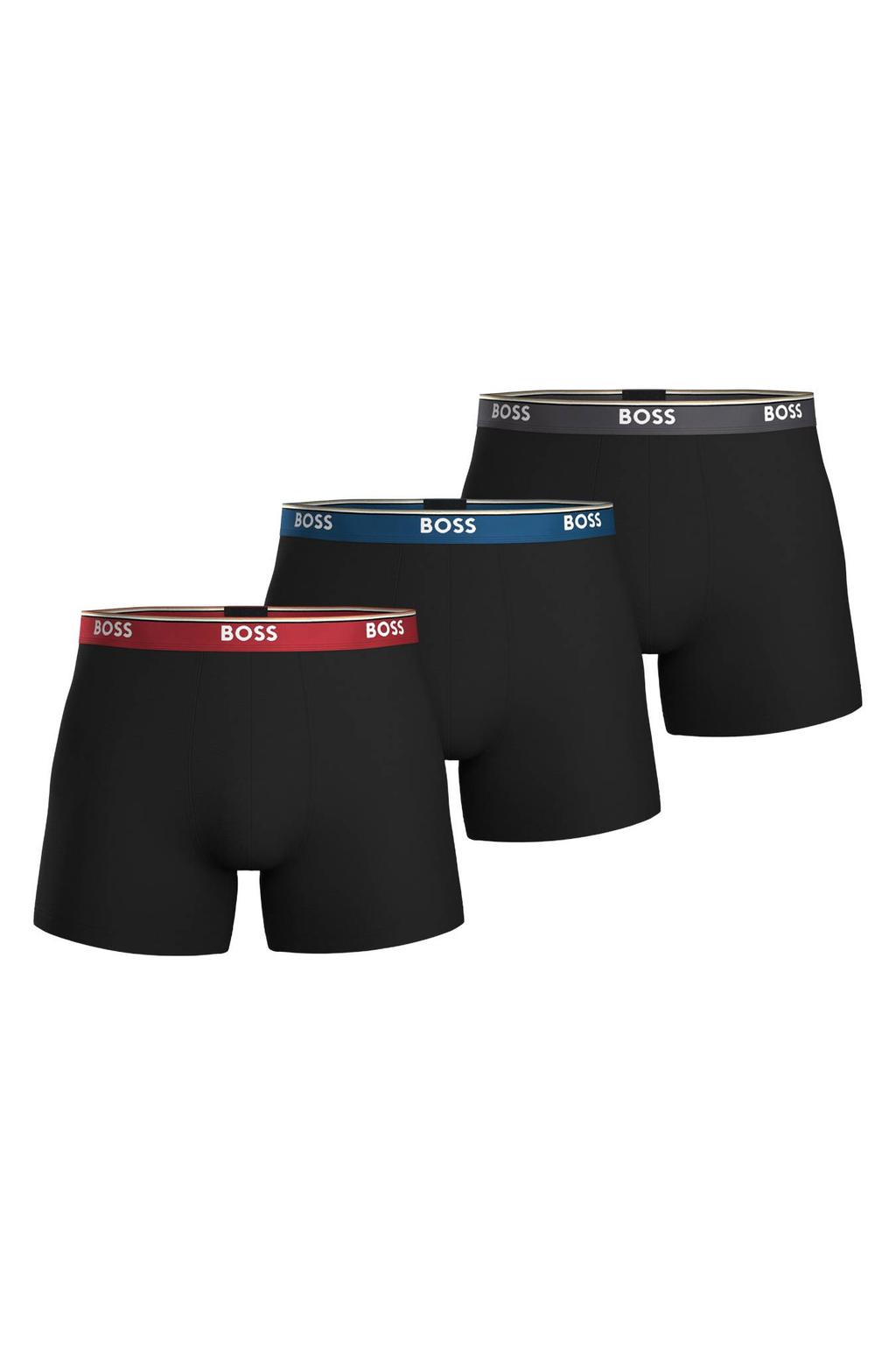 BOSS boxershorts - zwart (set van 3)