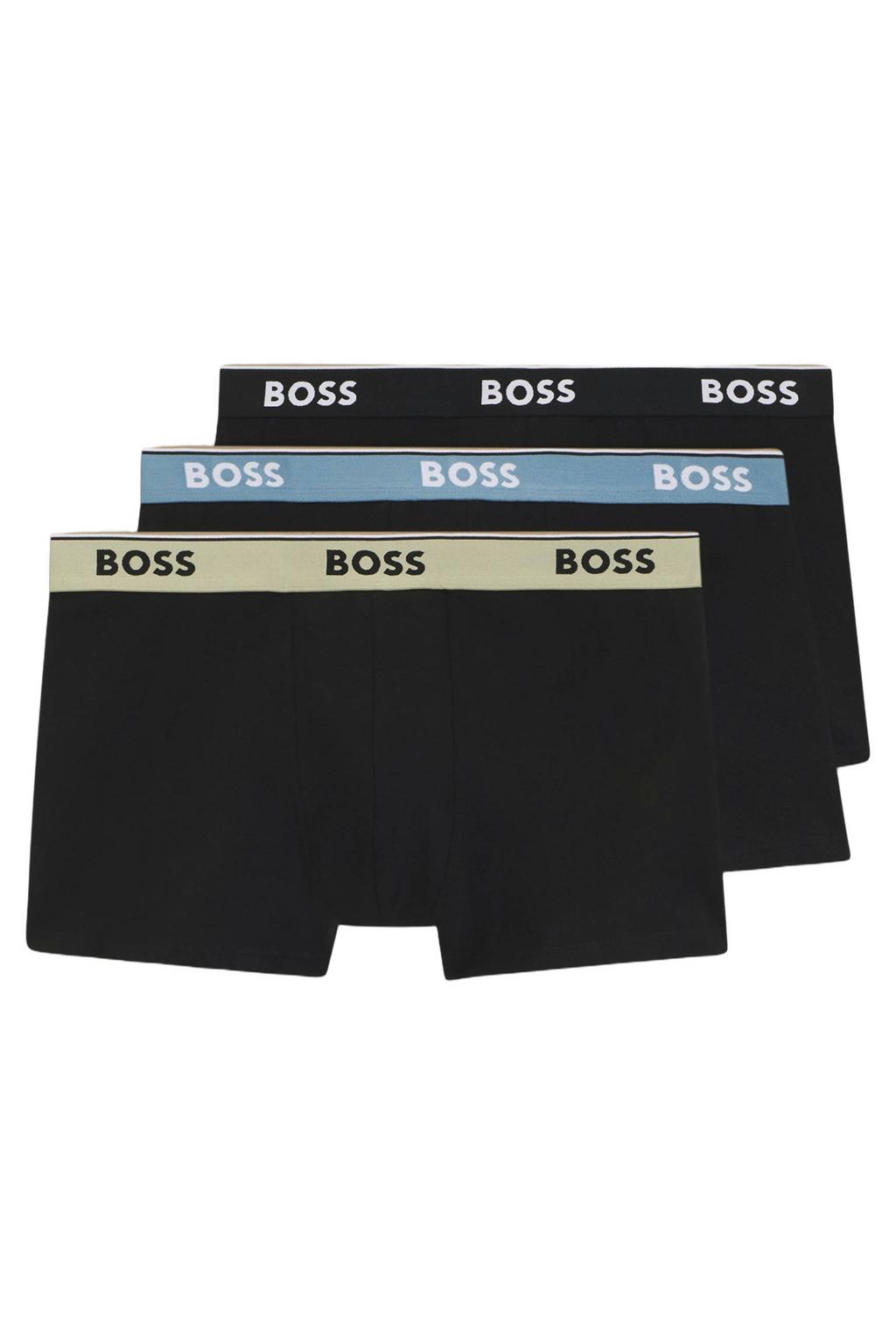 BOSS boxershorts - zwart (set van 3)
