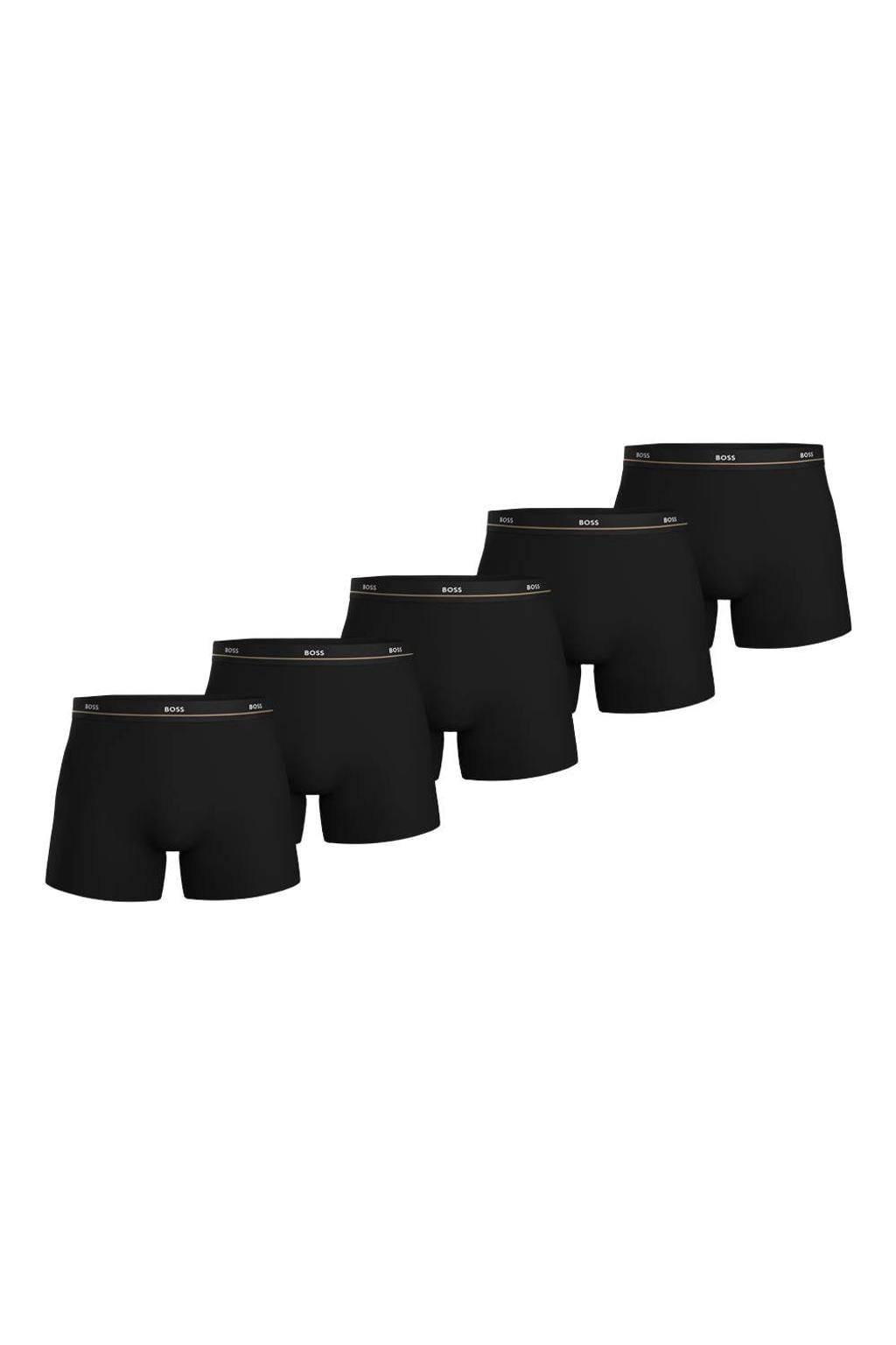 BOSS boxershorts - zwart (set van 5)