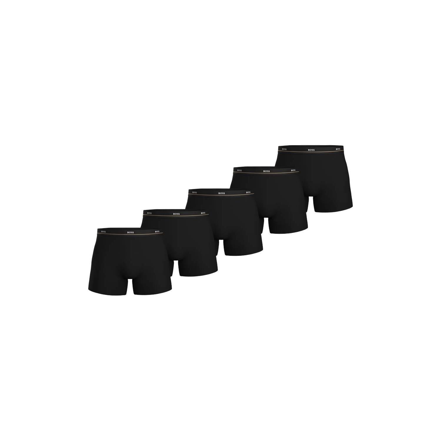 BOSS boxershorts zwart (set van 5)