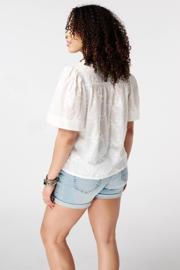 thumbnail: MS Mode top met borduursels Plus Size - wit
