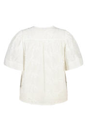 thumbnail: MS Mode top met borduursels Plus Size - wit