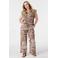 MS Mode wide leg regular waist broek bruin