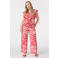 MS Mode wide leg regular waist broek rood