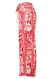 thumbnail: MS Mode wide leg regular waist broek rood