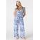 MS Mode wide leg regular waist broek blauw