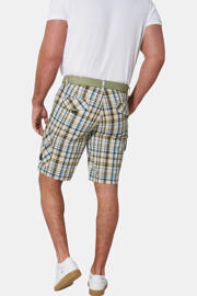 thumbnail: Jan Vanderstorm VALKOR relaxed geruite cargo short groen
