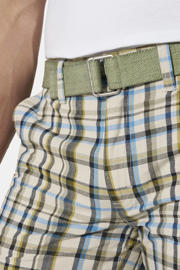 thumbnail: Jan Vanderstorm VALKOR relaxed geruite cargo short groen