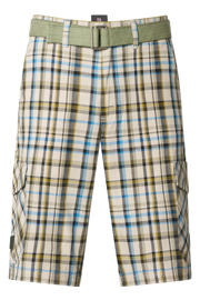 thumbnail: Jan Vanderstorm VALKOR relaxed geruite cargo short groen