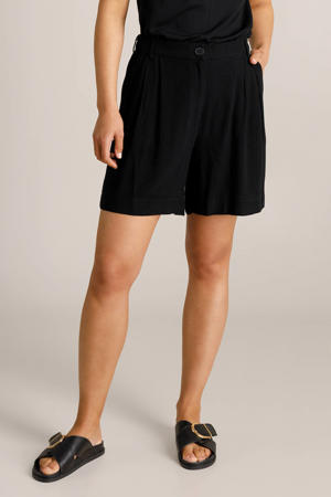 regular waist bermuda short zwart