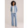WE Fashion jersey high waist pantalon grijsblauw